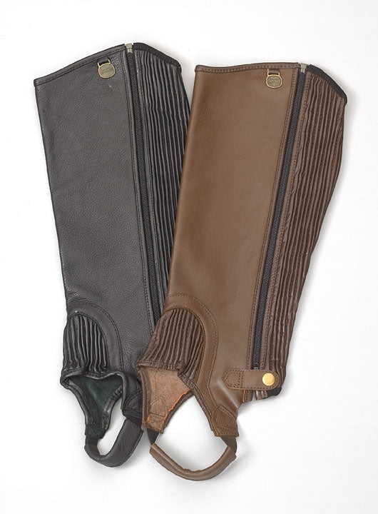 Mini-chaps équitation soufflet Enfant - 500 noires FOUGANZA Mini-chaps équitation soufflet Enfant - 500 noires FOUGANZA
