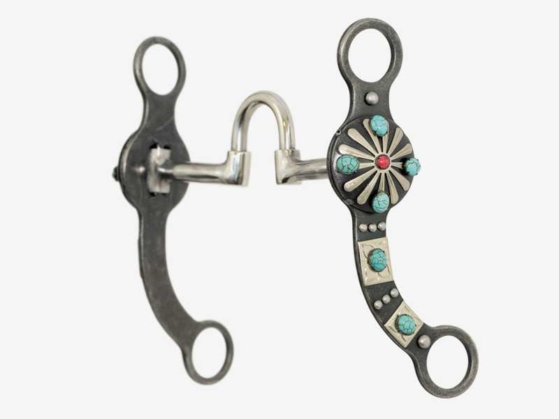 Metalab Southwest Collection Grey Steel Starburst Bit– HorseLoverZ