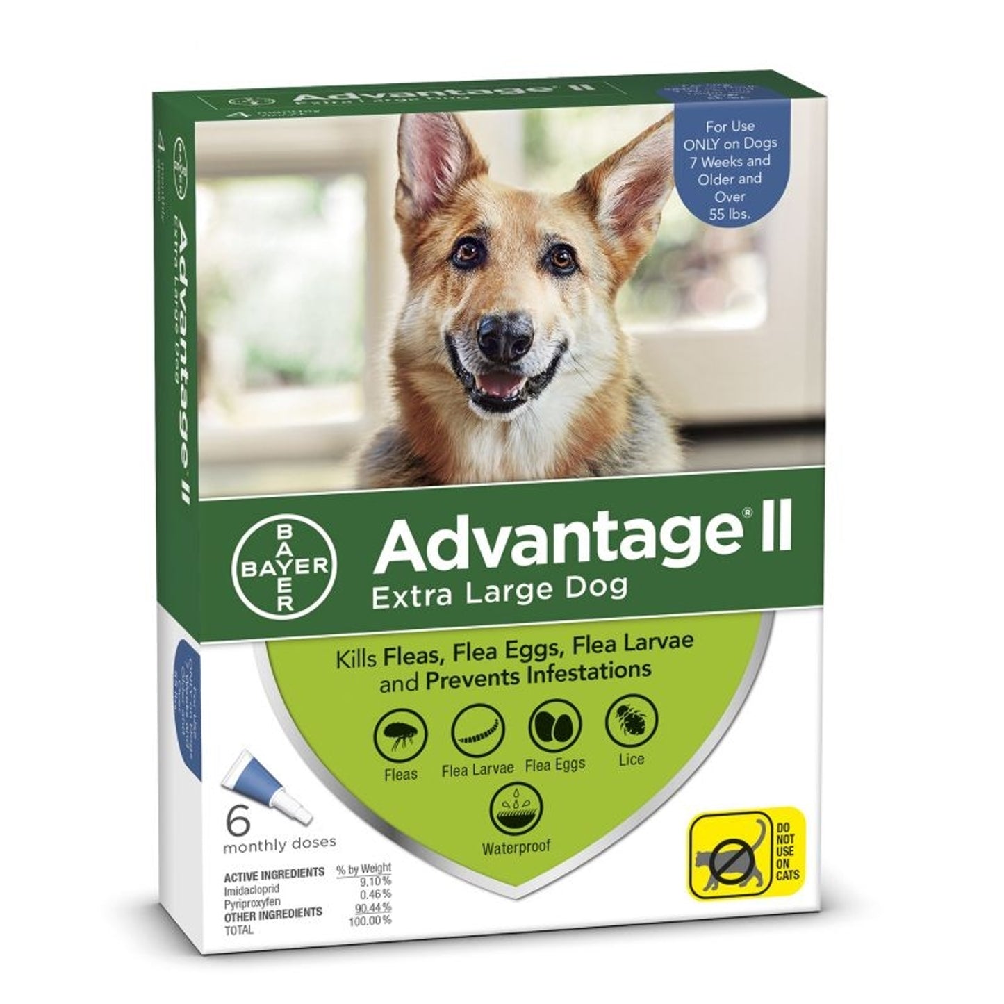 Advantage II for Dogs 12-Month Supply Over 55lb