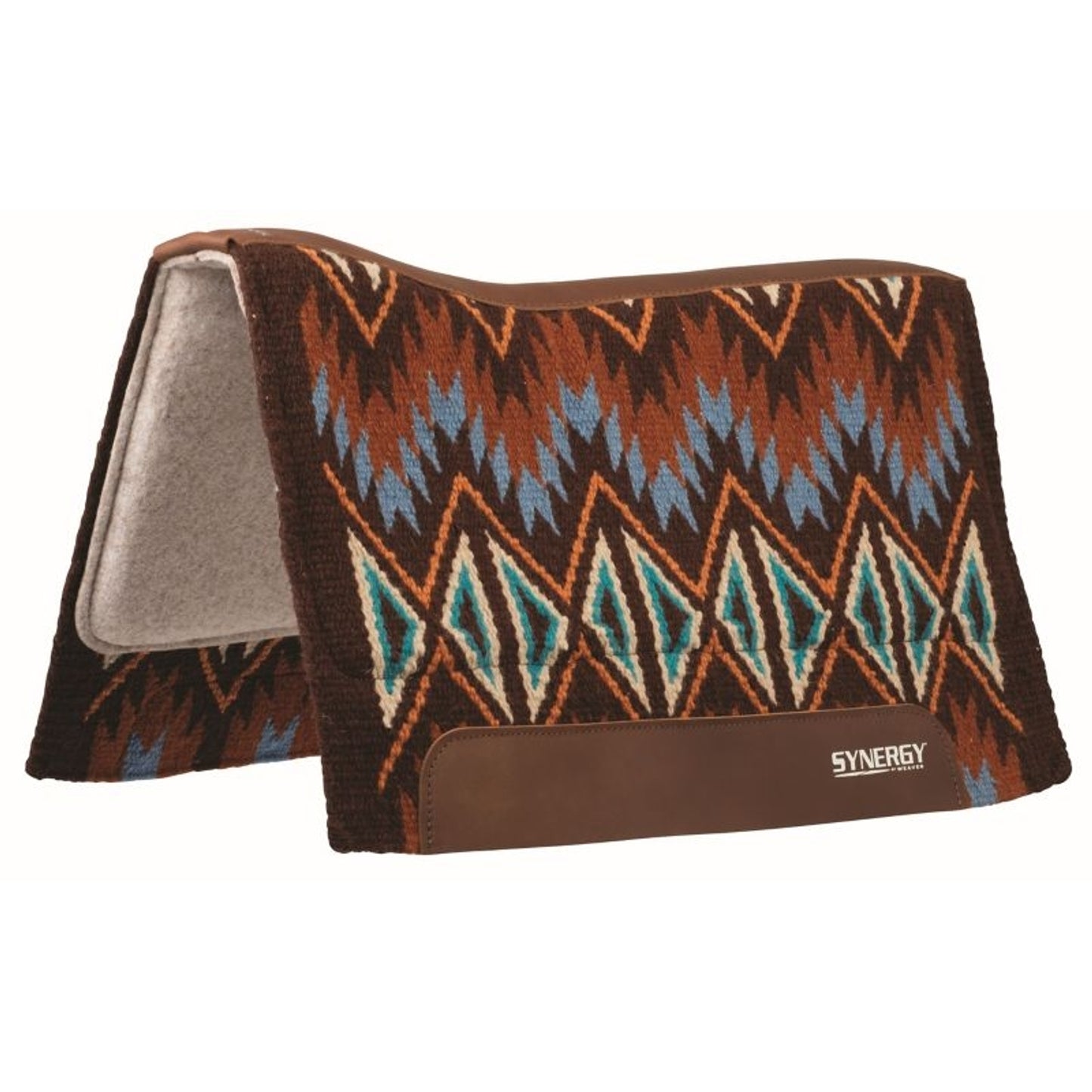 Weaver Synergy Contoured Performance Saddle Pad with Wool Blend Felt Liner