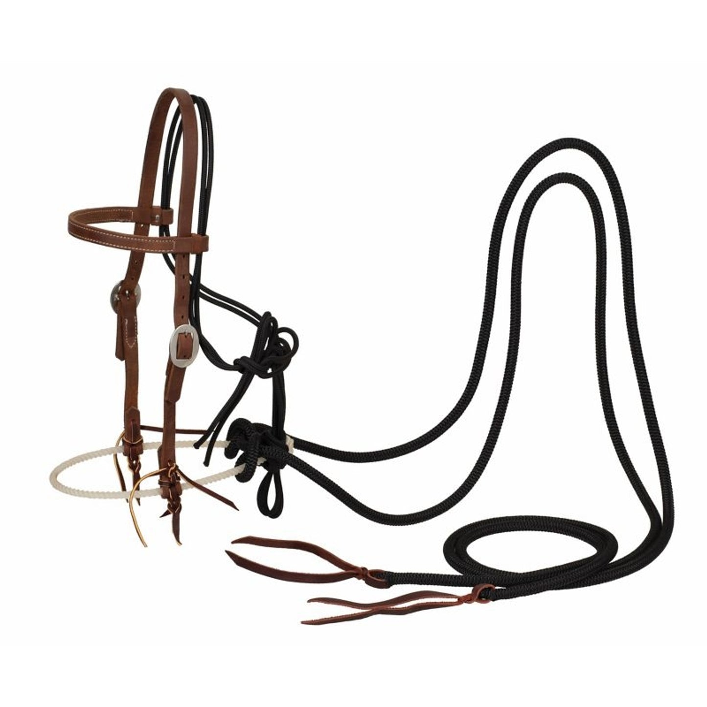 Weaver Loping Hackamore Leather Headstall