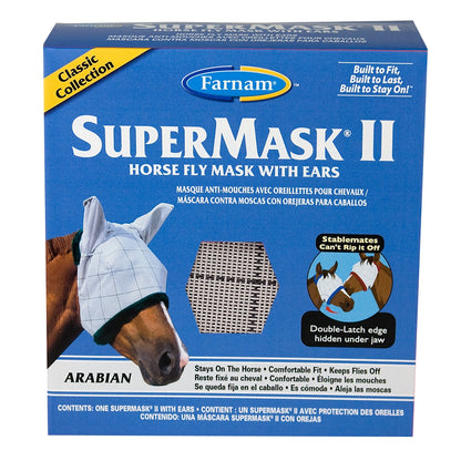Supermask II Horse Fly Mask with Ears Classic Collection