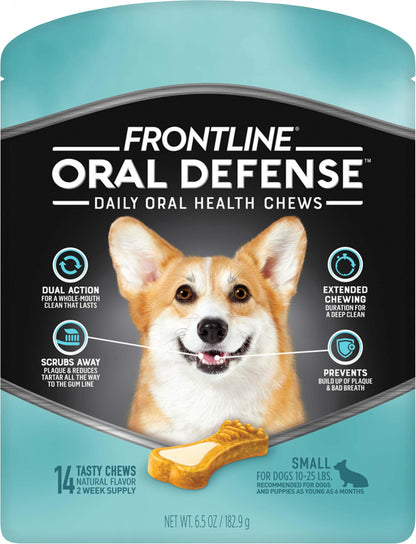 Frontline Oral Defense Daily Oral Health Chews - Frontline Dental Chews Xs
