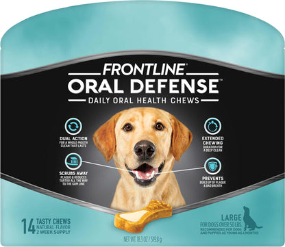Frontline Oral Defense Daily Oral Health Chews - Frontline Dental Chews Xs