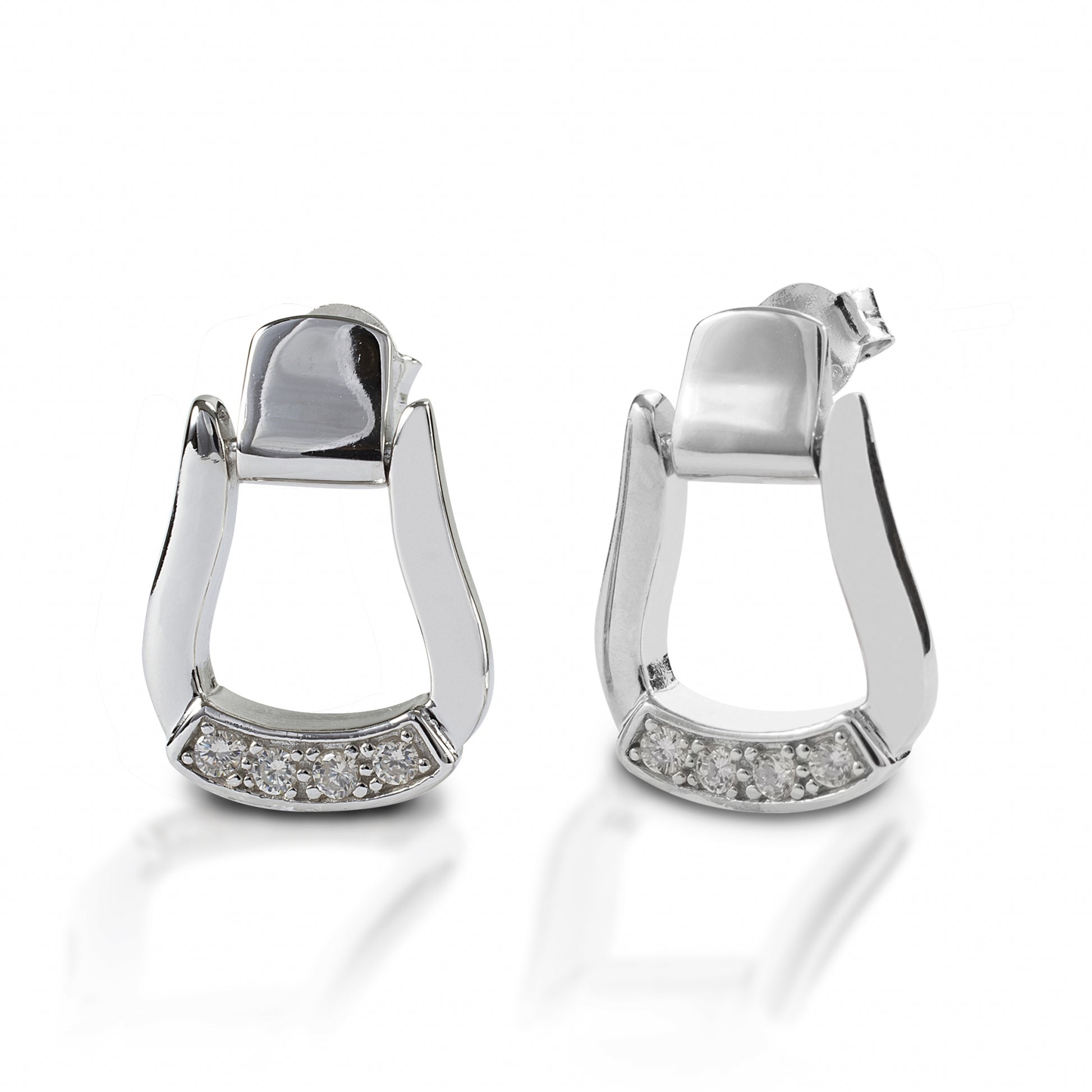 Kelly Herd Oxbow Stirrup Post Back Earrings