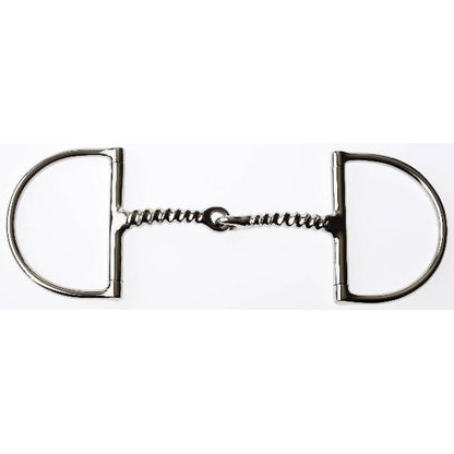 Korsteel Corkscrew Mouth Dee Ring Snaffle Bit