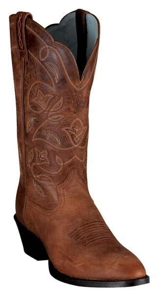 Ariat Womens Heritage Western R-Toe Boot - Russet Rebel