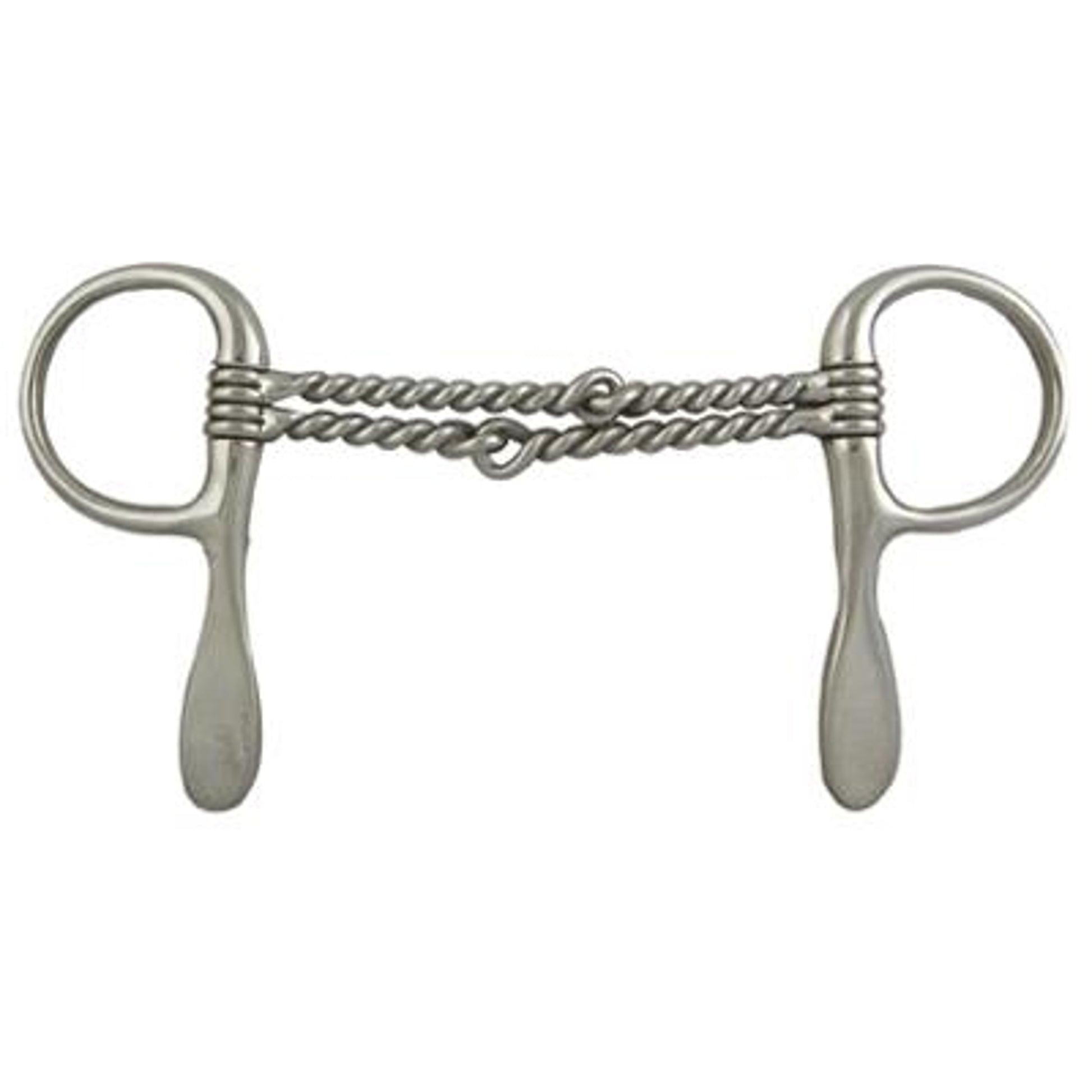 Coronet Double Twisted Wire Half Cheek Bit - 2 Shanks