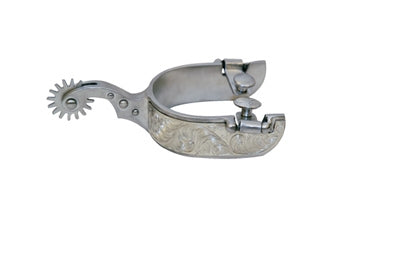 FG Collection by Metalab Mens Stainless Steel Brushed Rock Grinder Spurs