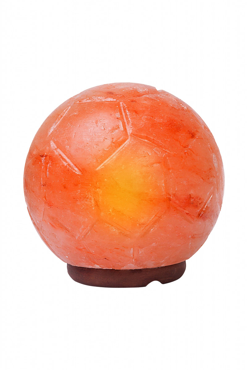 Himalayan Rock Salt Soccer Ball Lamp
