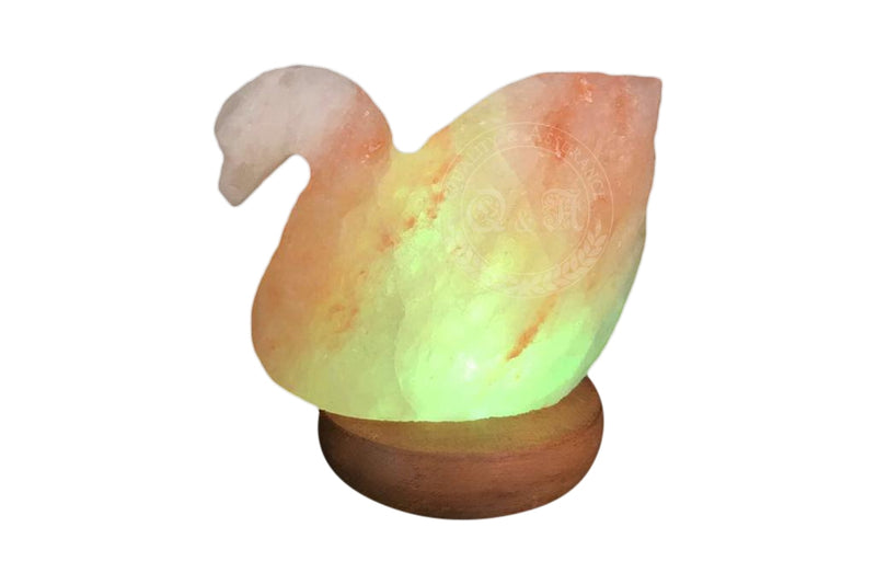 Himalayan Rock Salt Mini Swan Lamp