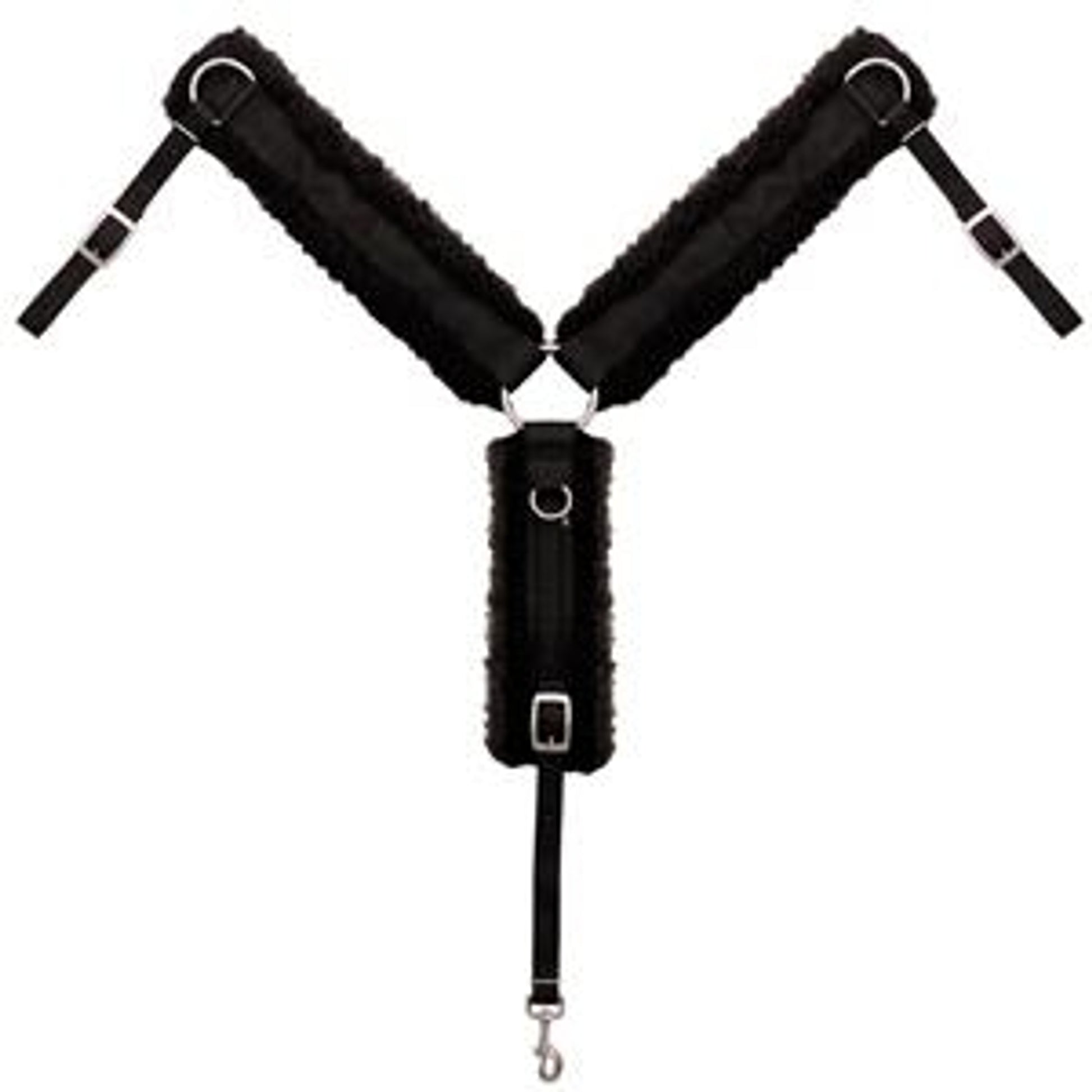 Weaver Nylon Fleece Lined 2" Ring-in-Center Breast Collar