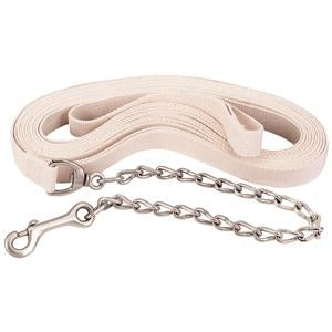 Weaver Flat Cotton Lunge Line with Chain and Snap