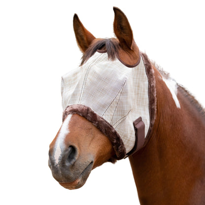 Kensington UV Fleece Trim Fly Mask - Dual Ear & Forelock