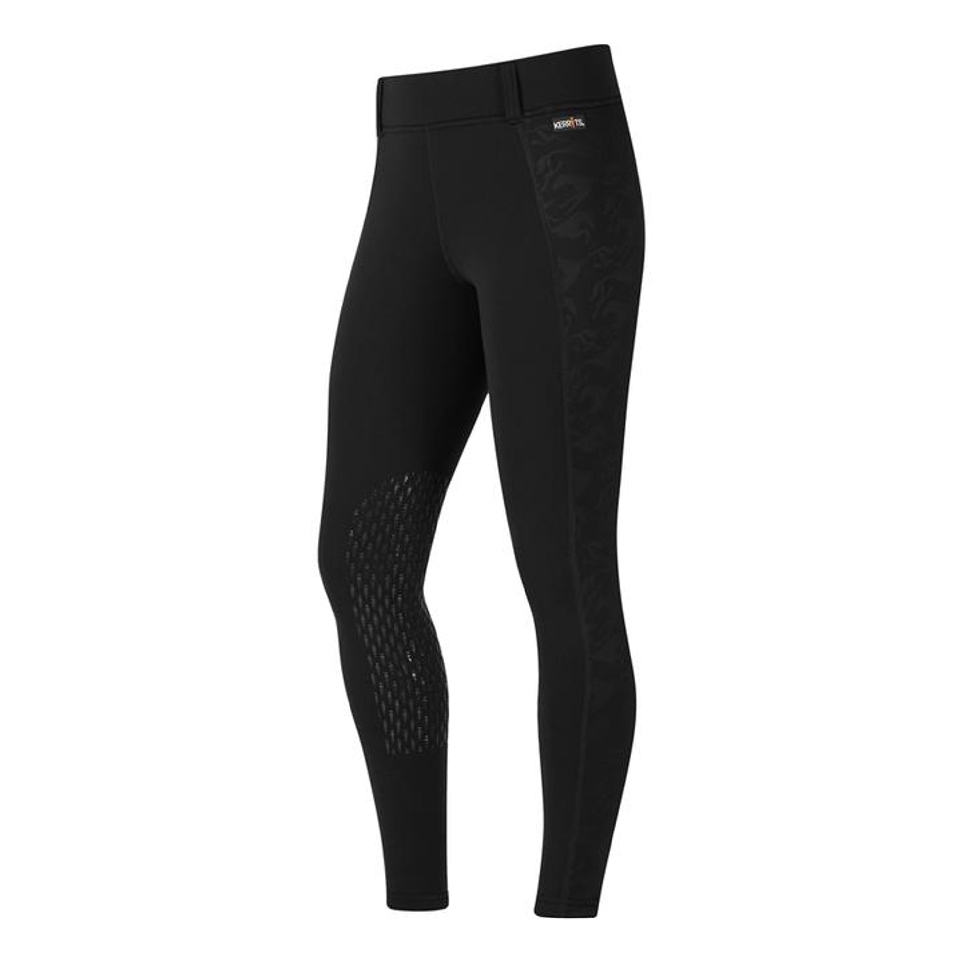 Kerrits Ladies Embossed Powerstretch Pocket Knee Patch Tights