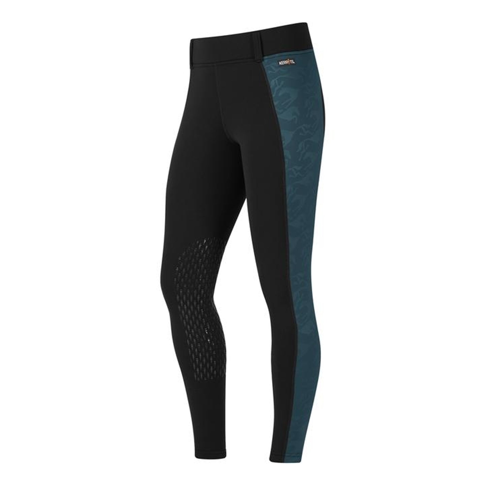 Kerrits Ladies Embossed Powerstretch Pocket Knee Patch Tights