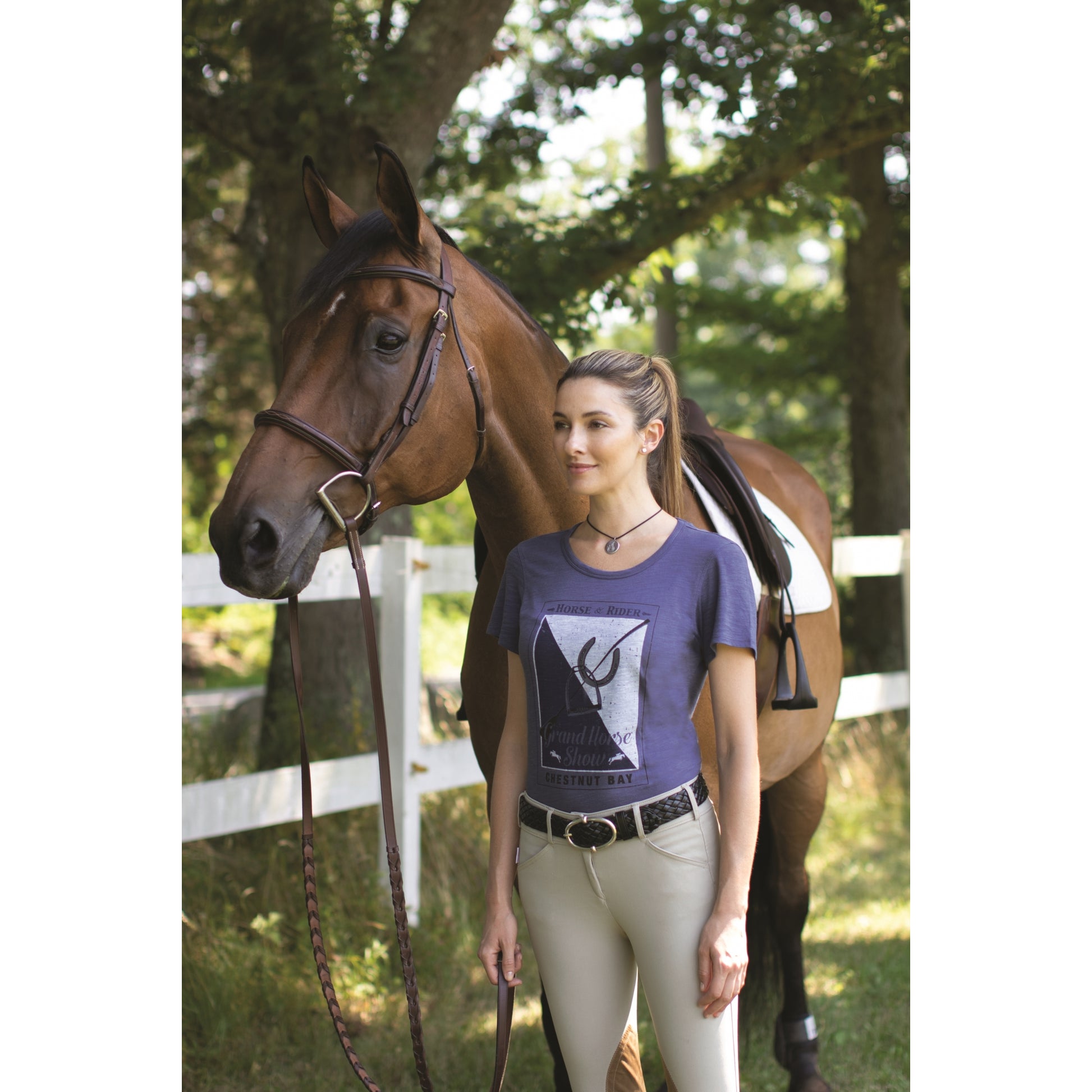 Chestnut Bay Ladies Vintage Tee - Grand Horse Show