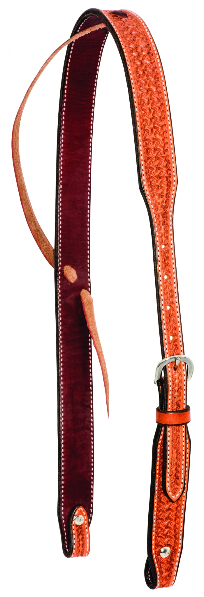 Wildfire Saddlery Leather Spider Stamped Slip Ear Headstall