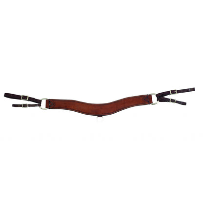 Wildfire Saddlery Leather Rough Out One Piece Breast Collar