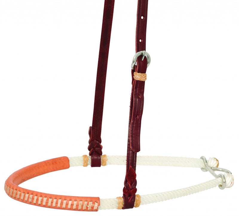 Wildfire Saddlery Leather Covered Double Rope Noseband