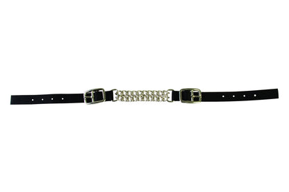 Western Poly Curb Strap with Double Chain