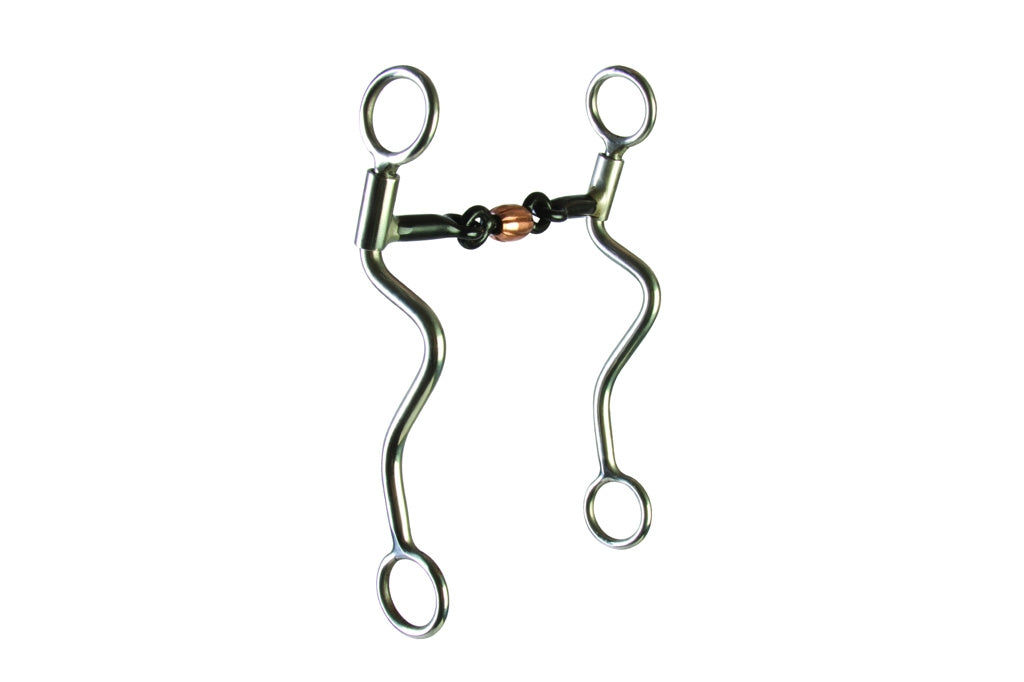 Mors Western L&W à Fil Torsadé - Modèle Dogbone Roller, 3 Pièces, 5 Pouces