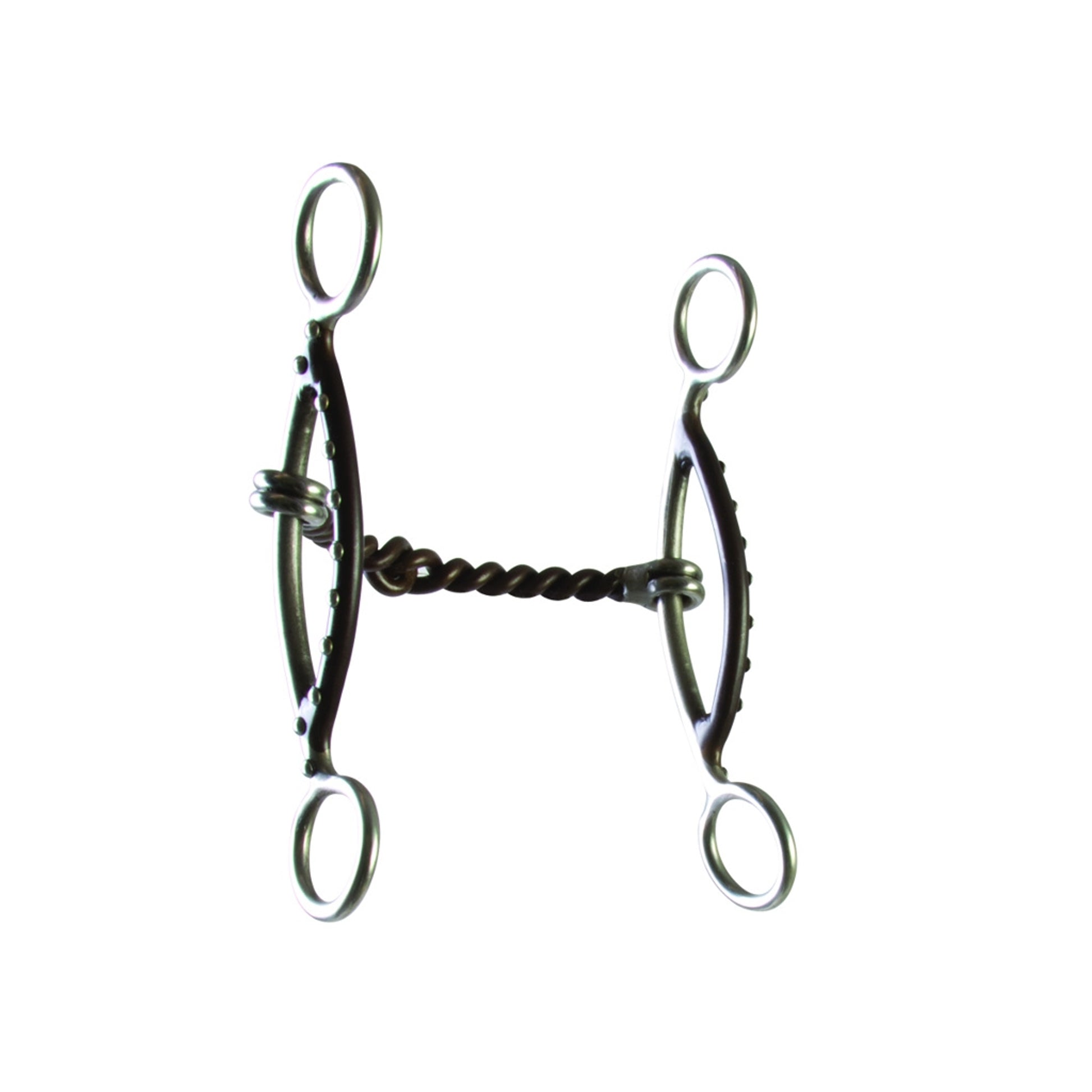 Westen Dot Twisted Wire Short Sliding Gag Bit
