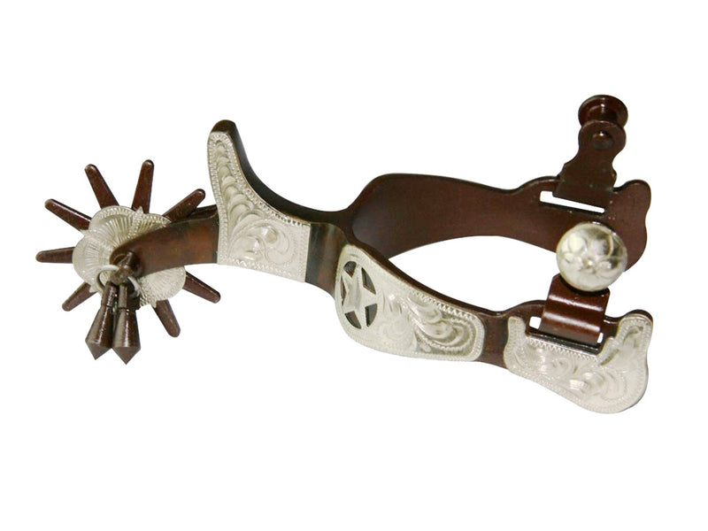 Western Mens AT Texas Star Jingle Bob Spurs