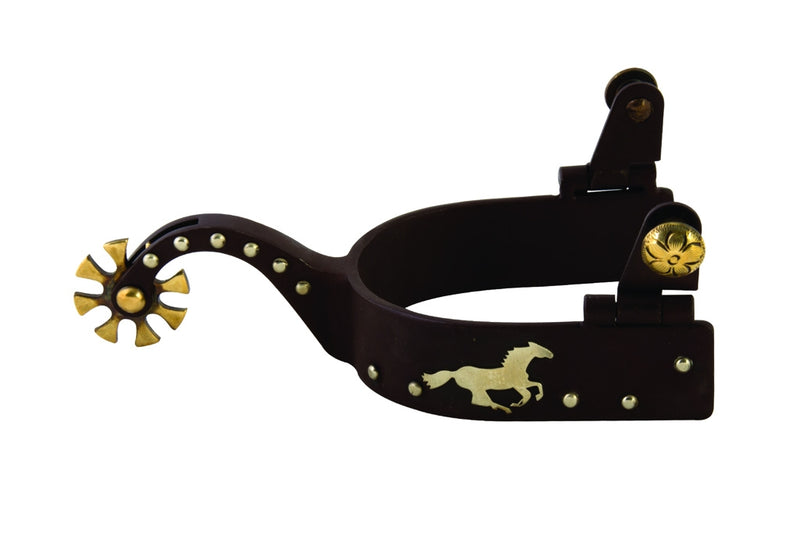 Western AT Running Horse Mens Spurs