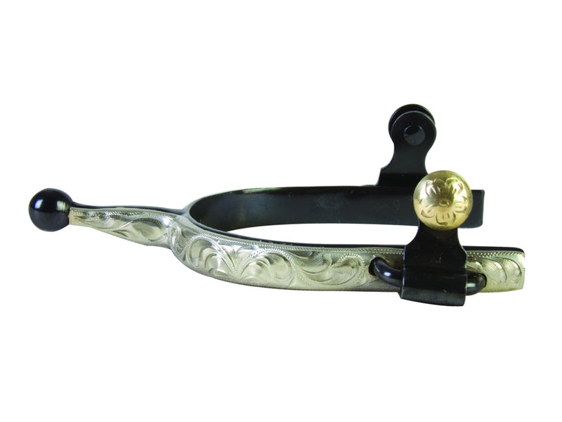 Western BS Silver Knob End Spurs