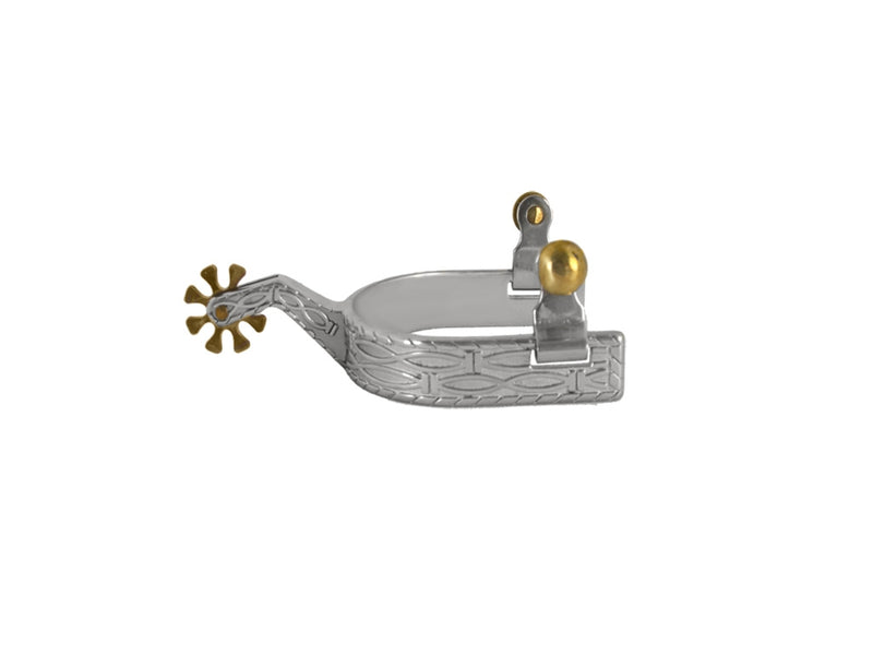 Western SS Barbwire Mens Spurs