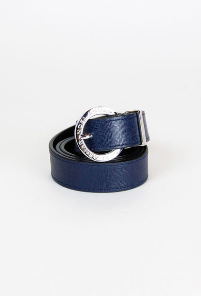 NOEL ASMAR Ladies Demi Saffiano Belt with Chrome Accents