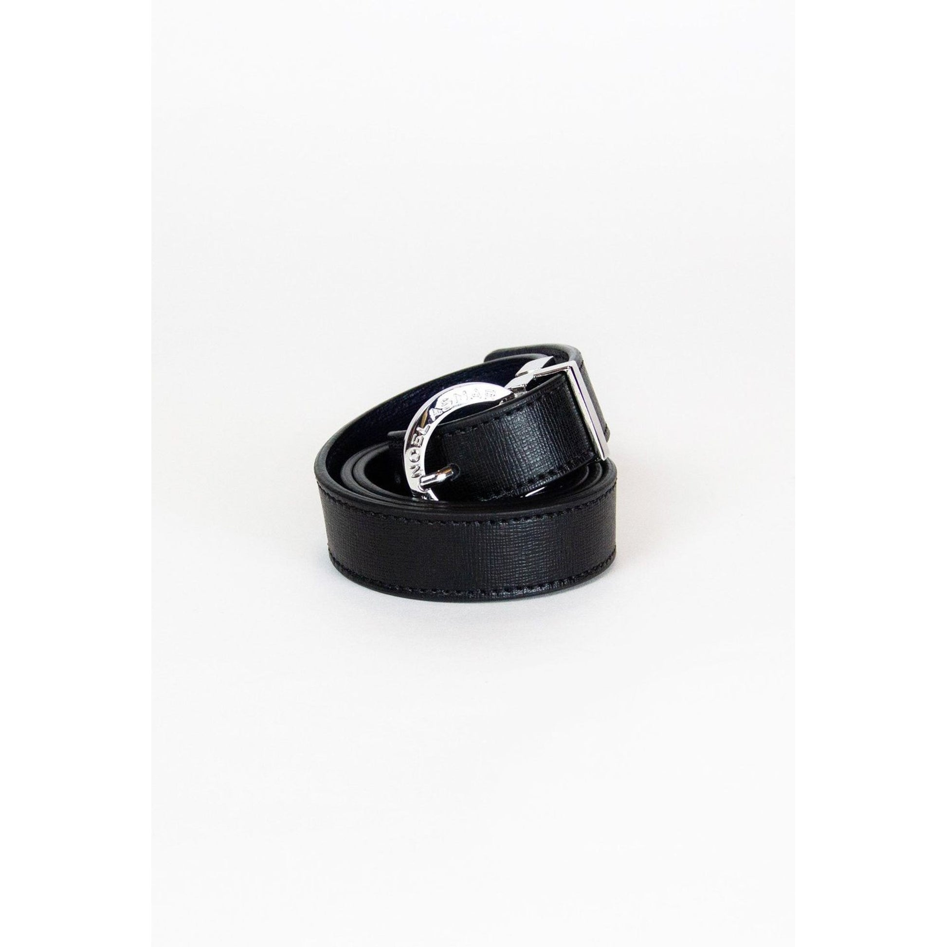 NOEL ASMAR Ladies Demi Saffiano Belt with Chrome Accents