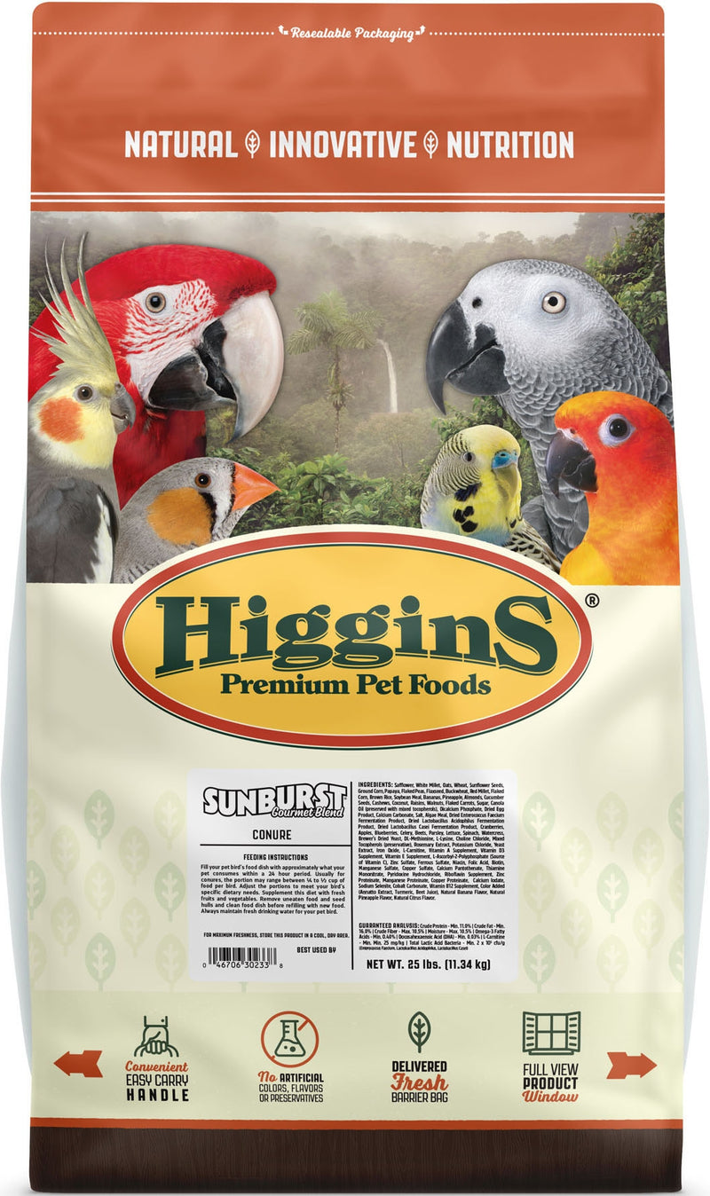 Higgins Sunburst Gourmet Blend For Conure