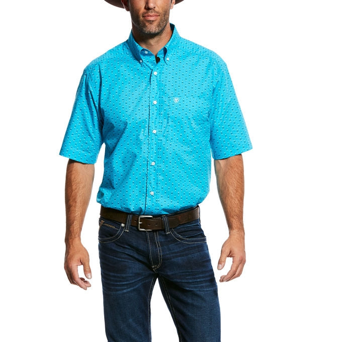 Ariat Mens Newburn Short Sleeve Print Shirt