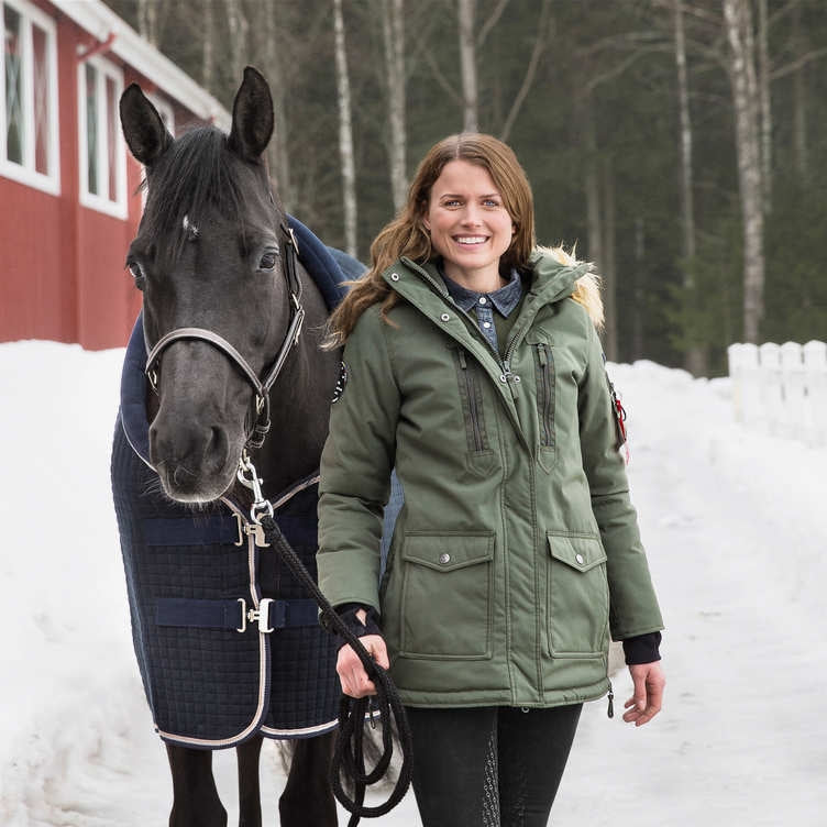 Horze Ladies Brooke Long Parka Jacket