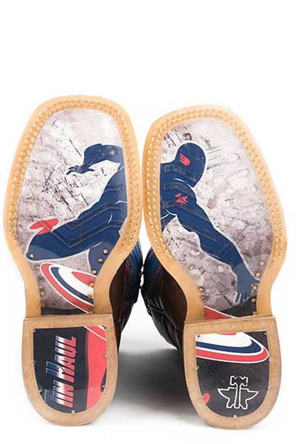 Tin Haul Little Kids Boots - Little Justice with American Hero Sole