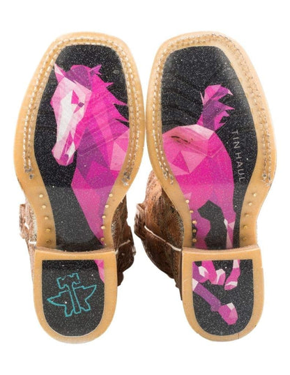 Tin Haul Big Kids Square Toe Boots - Mish and Mash