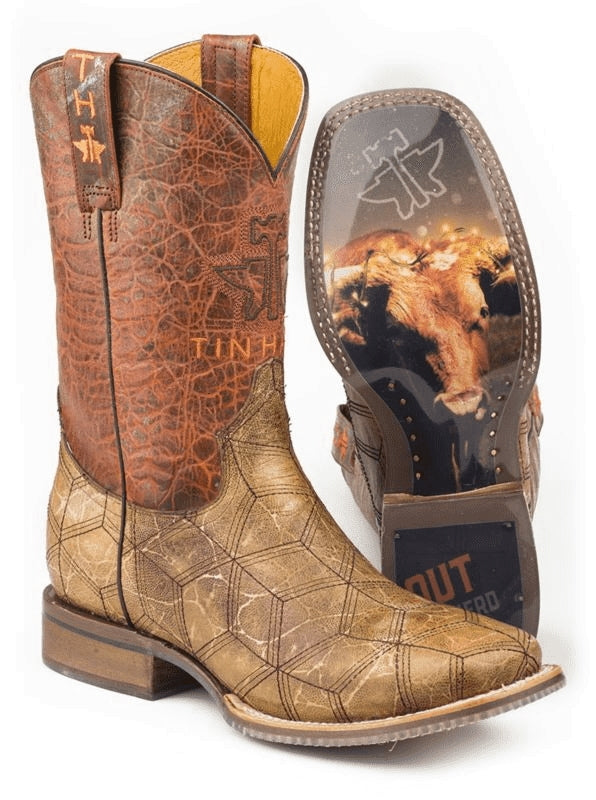 Tin Haul Mens Square Toe Keep Out Boots