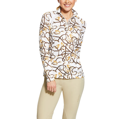 Ariat Ladies Sunstopper 2.0 1/4 Zip Baselayer Shirt