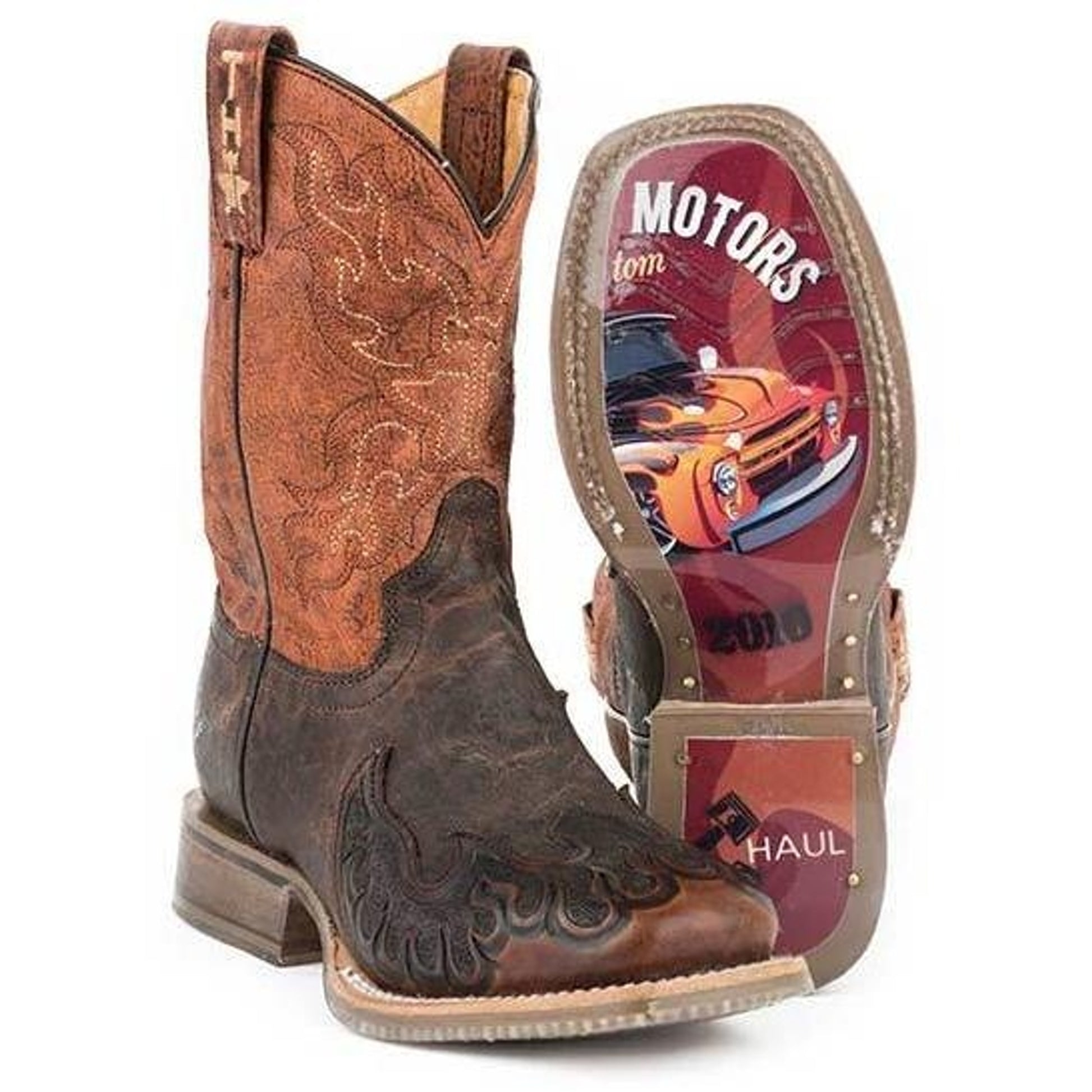 Tin Haul Big Kids Boots - Flaming Hot