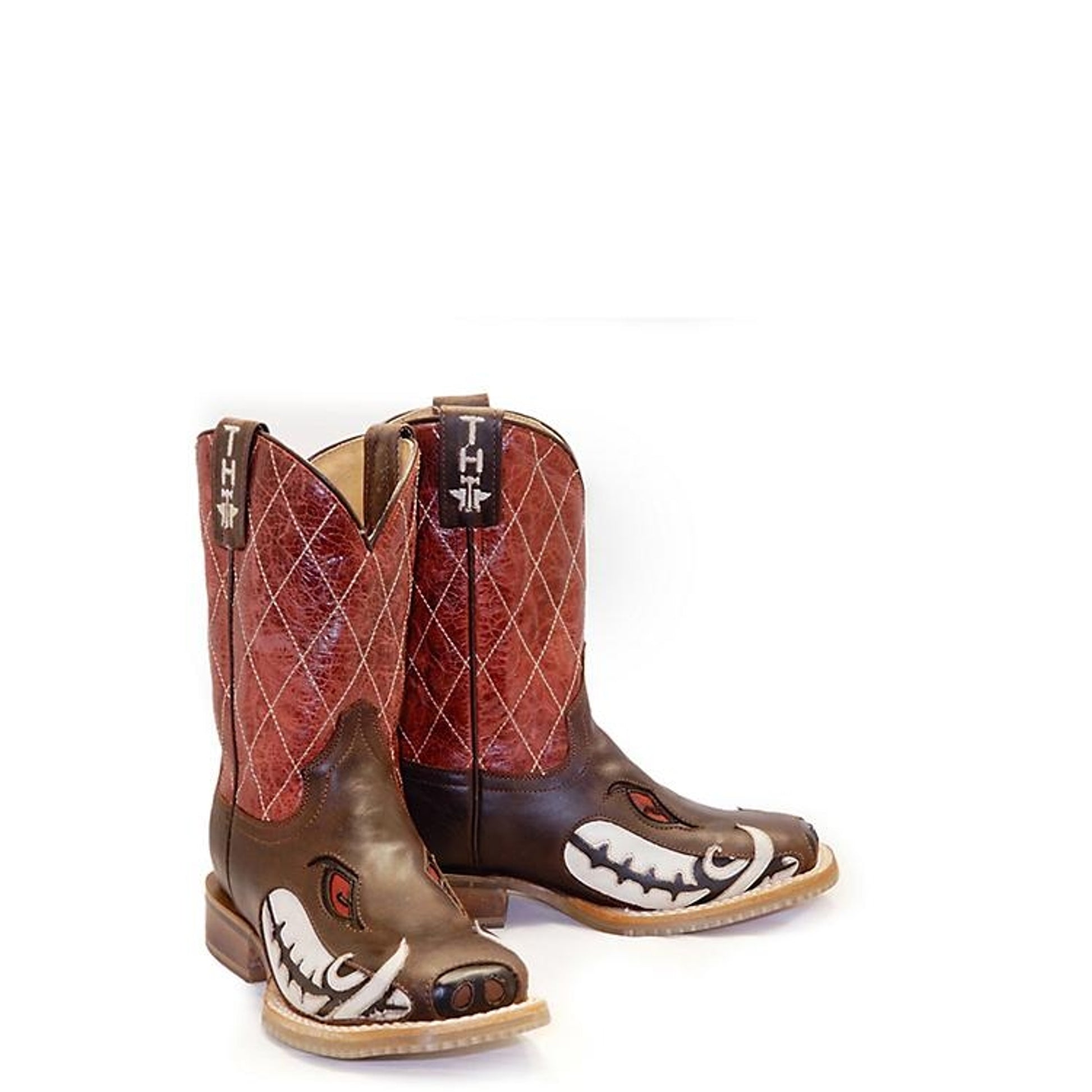 Tin Haul Big Kids Boots - Not Boaring With Bacon & Eggs Sole