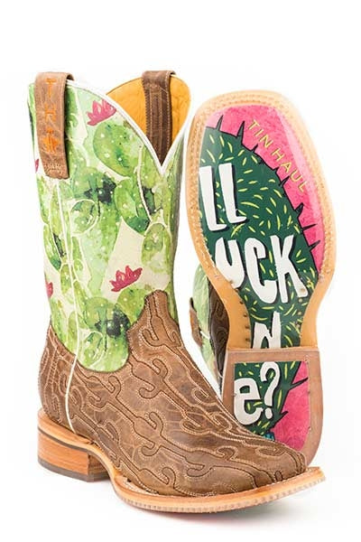 Tin Haul Ladies Boots - Cacstitch With Stuck on Me Sole