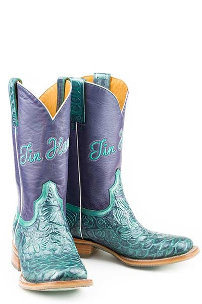 Tin Haul Ladies Boots - Under The Sea With Mermaid Sole