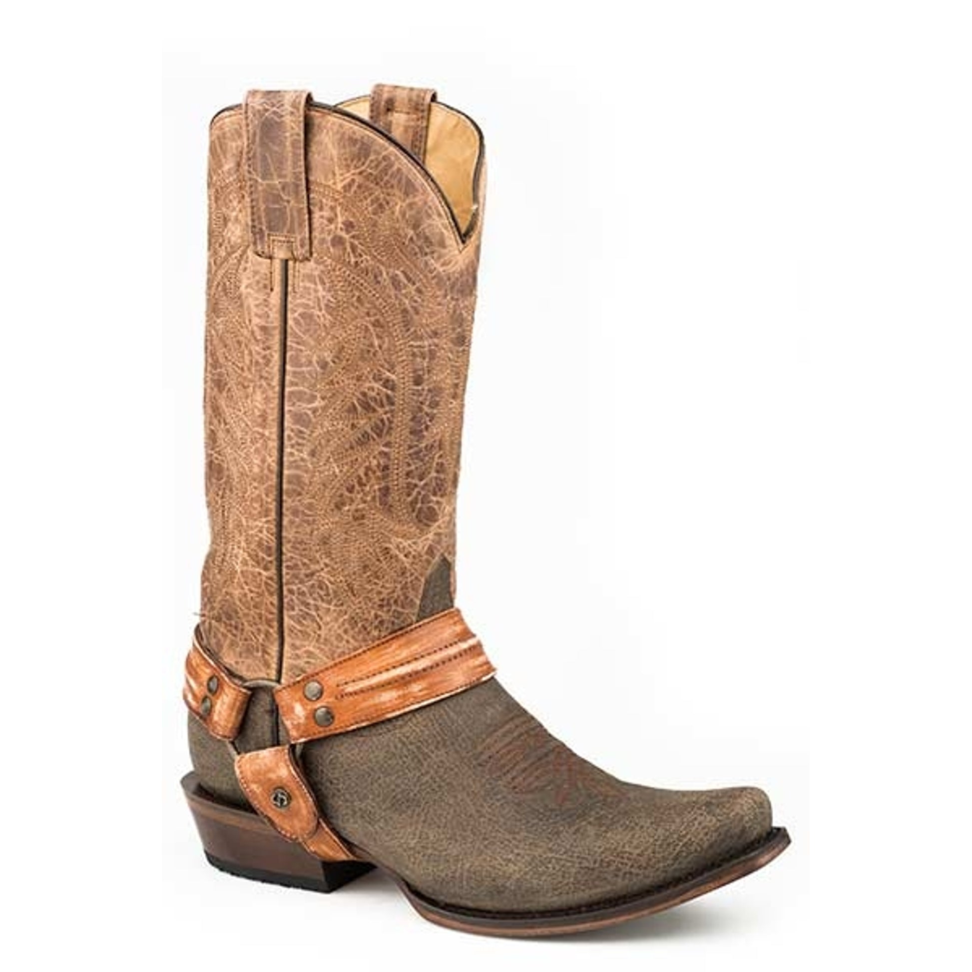 Stetson Mens Tombstone Outlaw Cowboy Boots