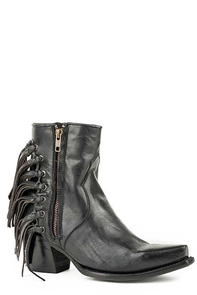 Stetson Ladies Evie Leather Fringe Boots