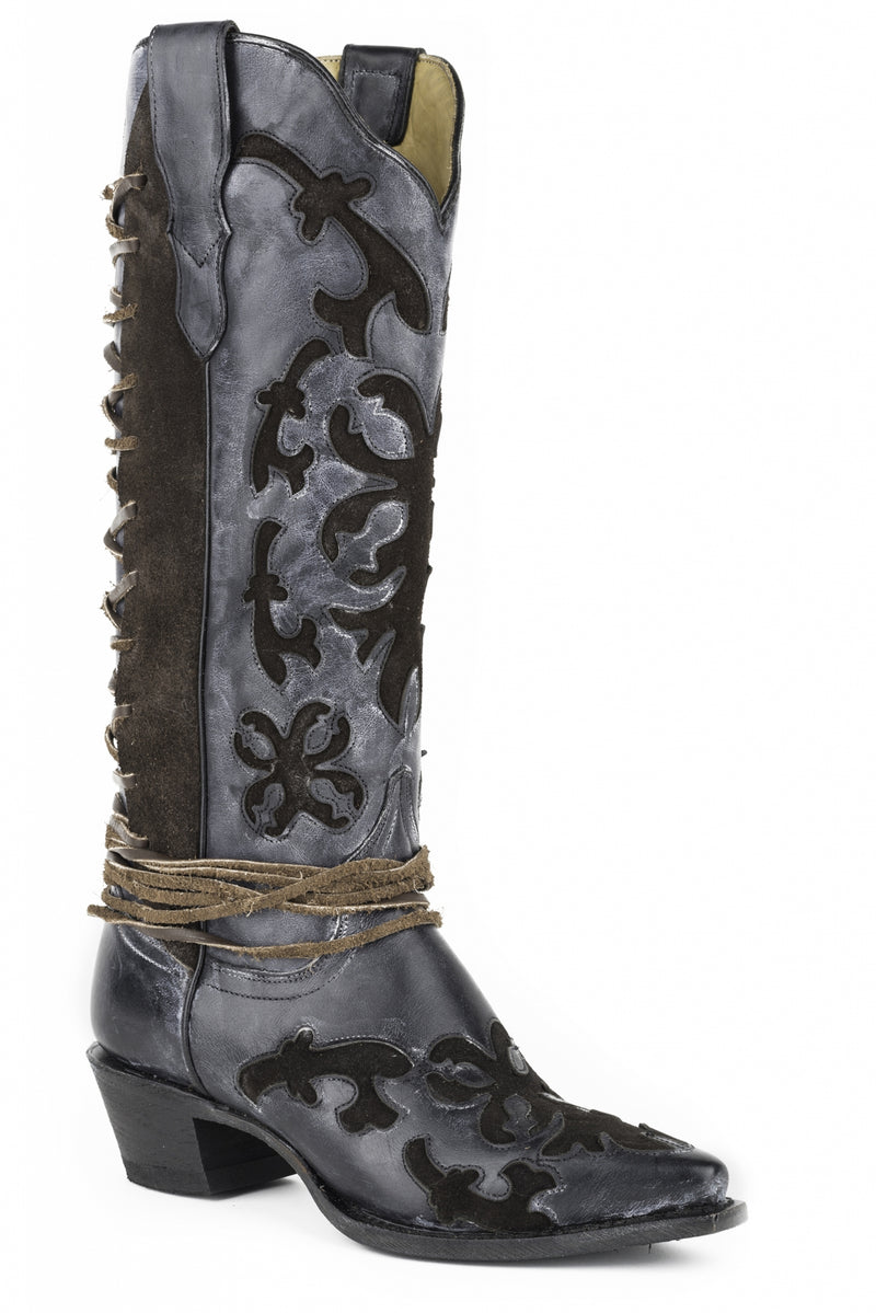 Stetson Ladies Ande Fashion Snip Toe Cowgirl Boots