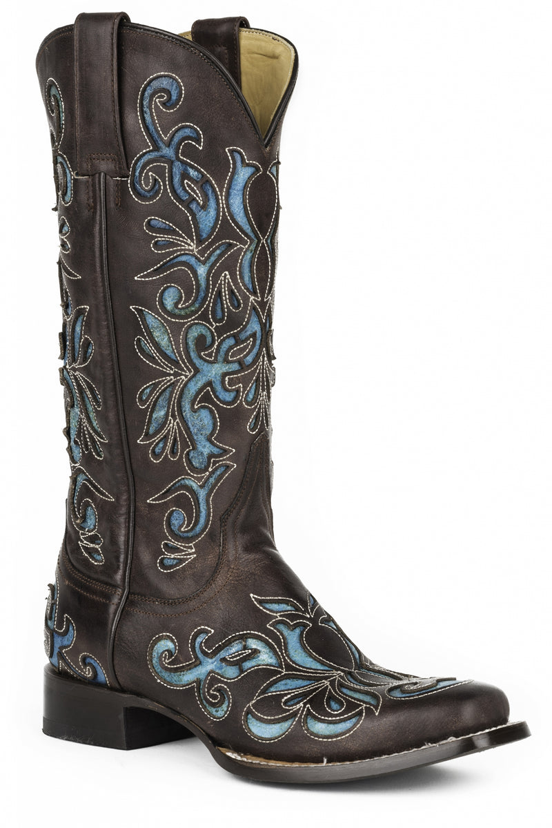 Stetson Ladies Ivy Narrow Square Toe Cowgirl Boots