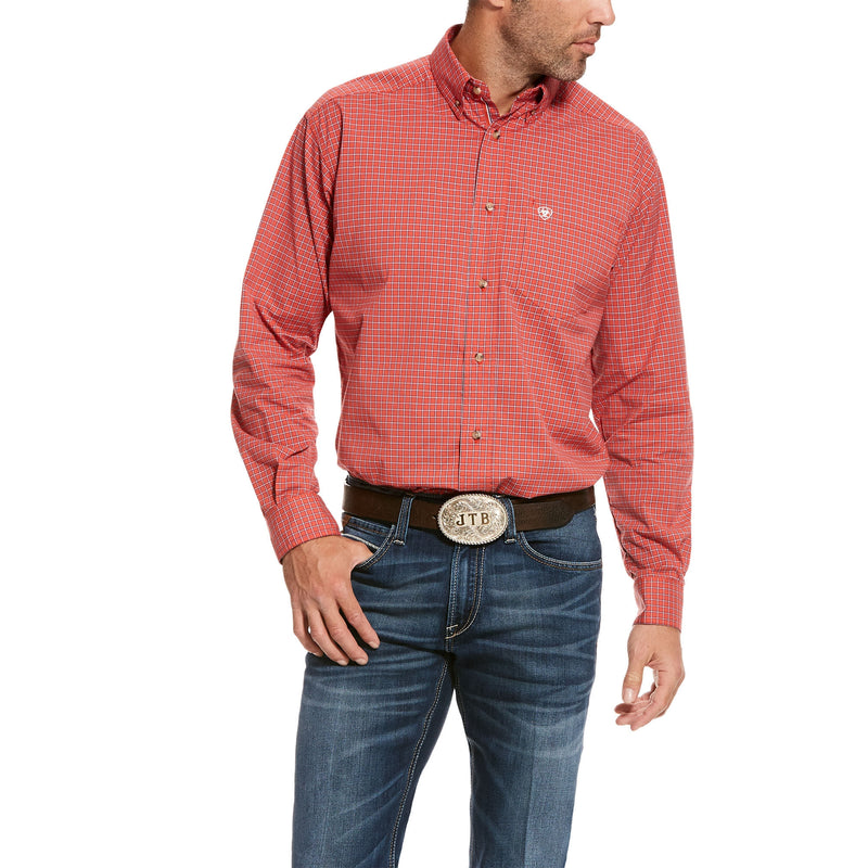 Ariat Mens Pro Series Smulders Stretch Classic Fit Long Sleeve Shirt