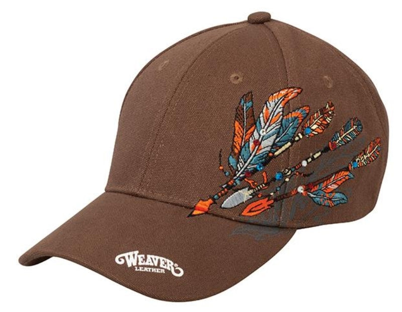 Weaver Feathered Flare Cap - Brown